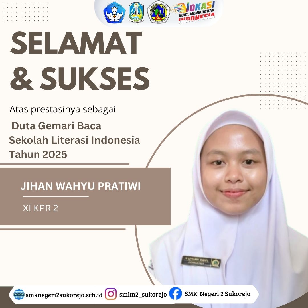 JIHAN WAHYU PRATIWI, Dari Gemar Membaca Menjadi Duta Gemari Baca Sekolah Literasi Indonesia