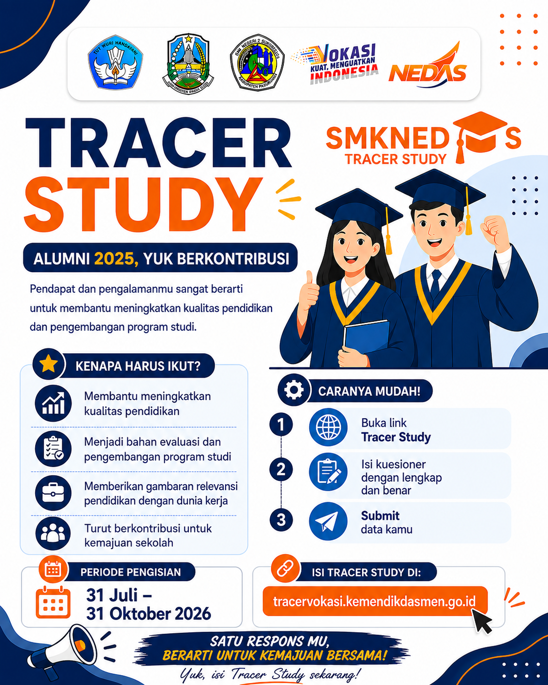 🎓 Alumni 2025 SMKNEDAS, Yuk Berkontribusi untuk Kemajuan Sekolah!